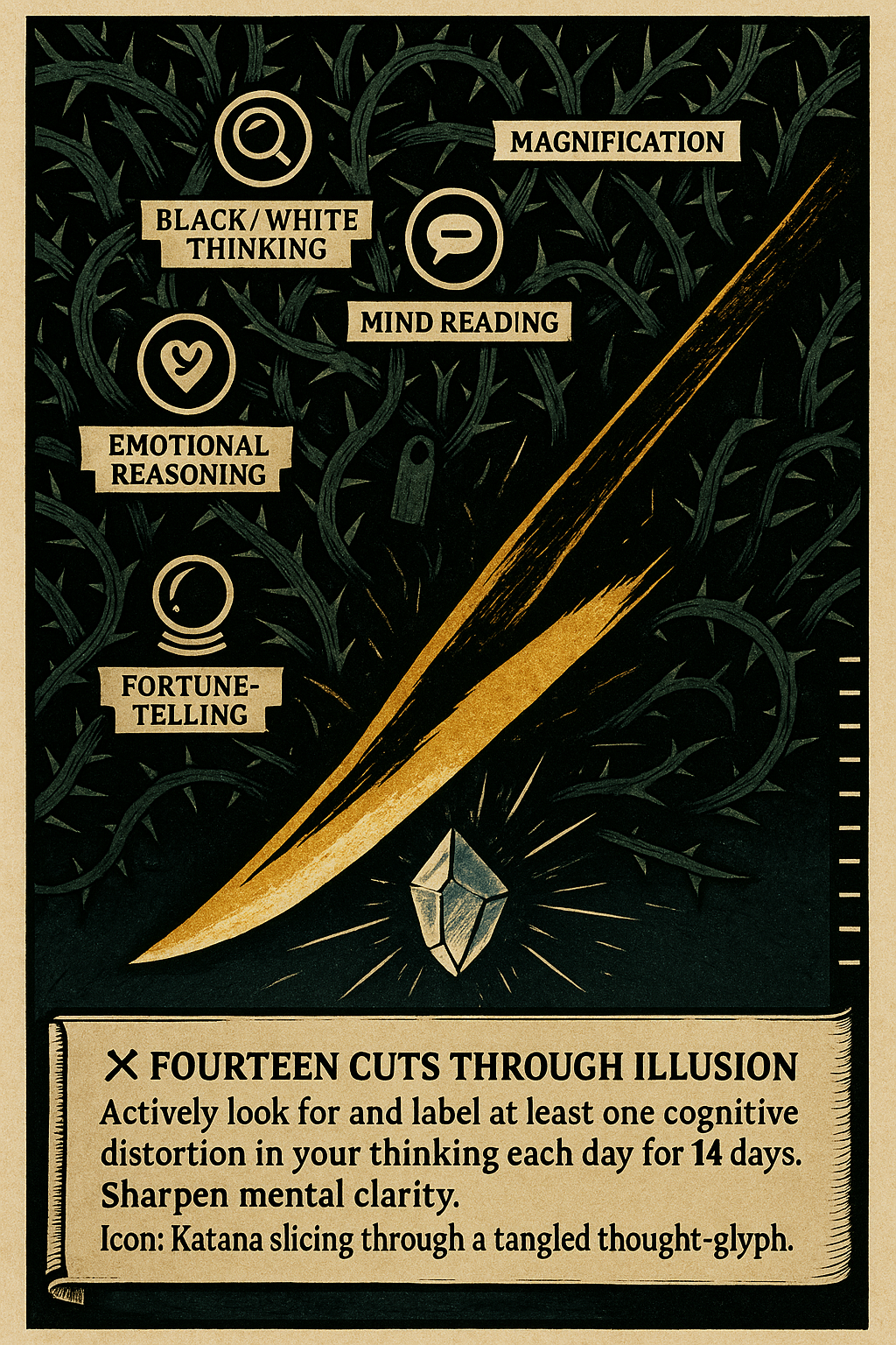 14-Day Identify Cognitive Distortions Daily Image