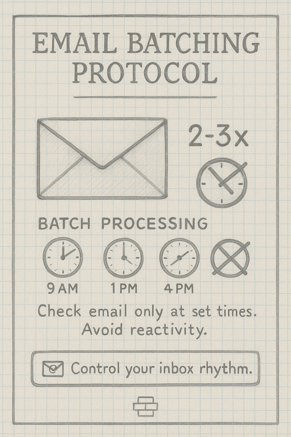 Check Email Only 2-3x Daily Image