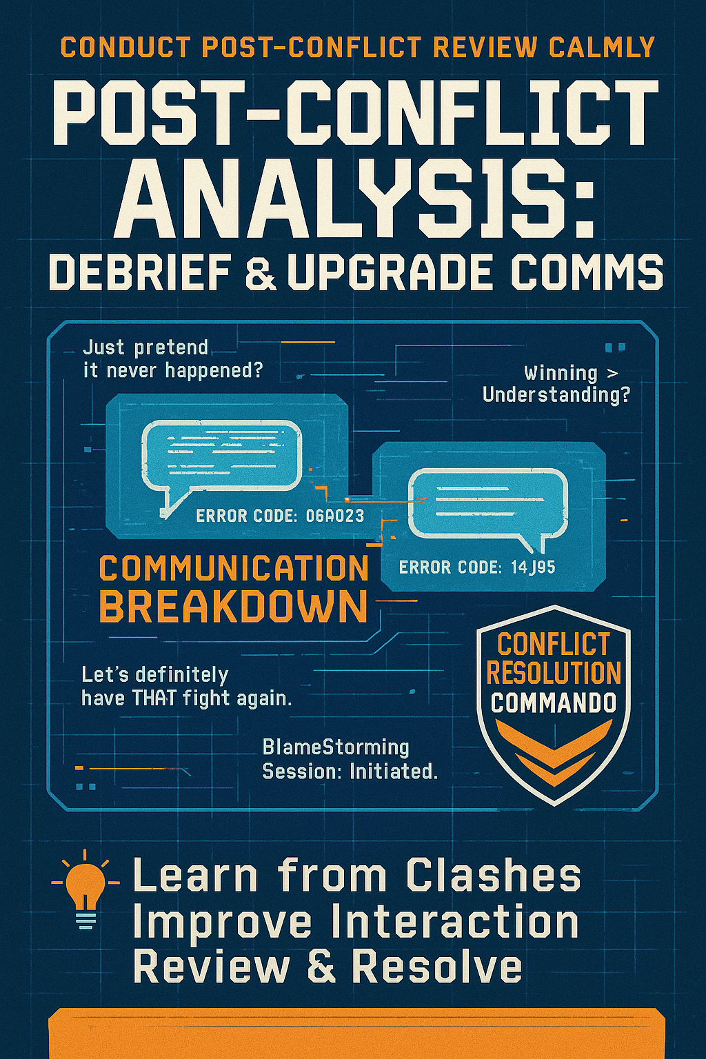 Conduct Post-Conflict Review Calmly Image