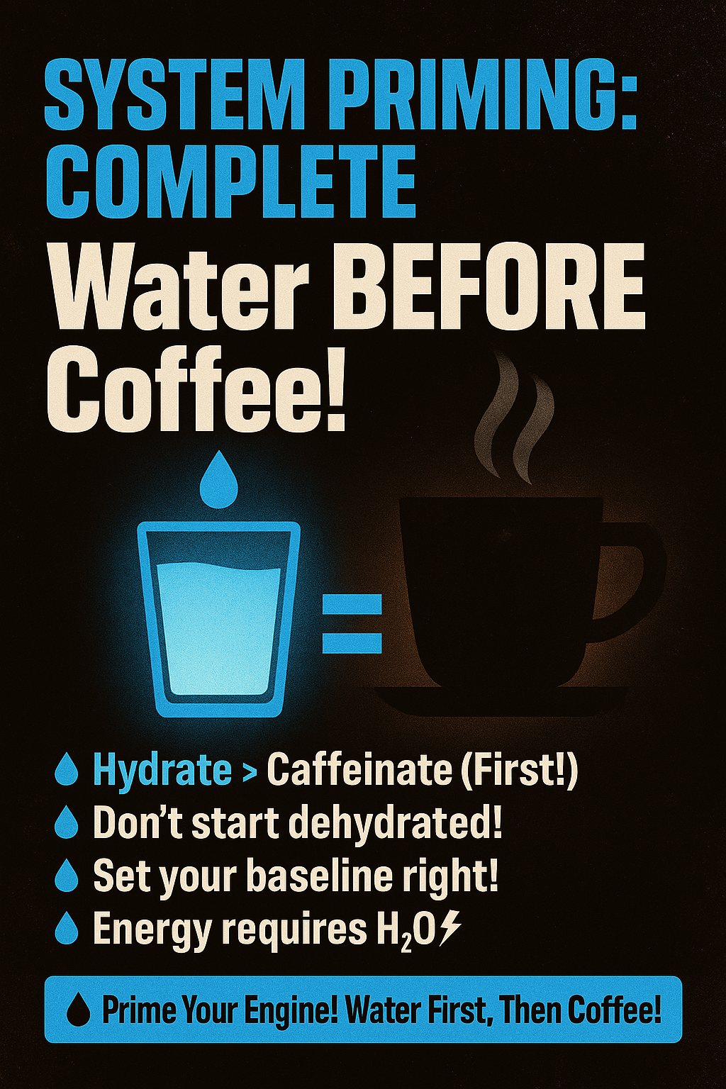 Drink Water Before Coffee Image