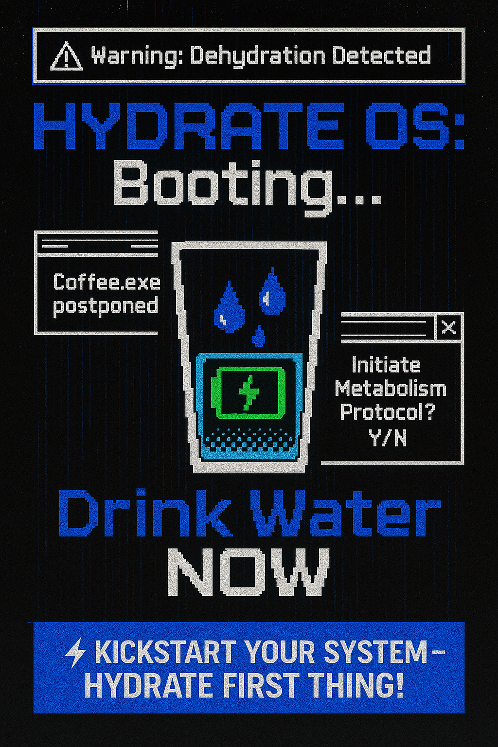 Drink Water First Thing Daily Image