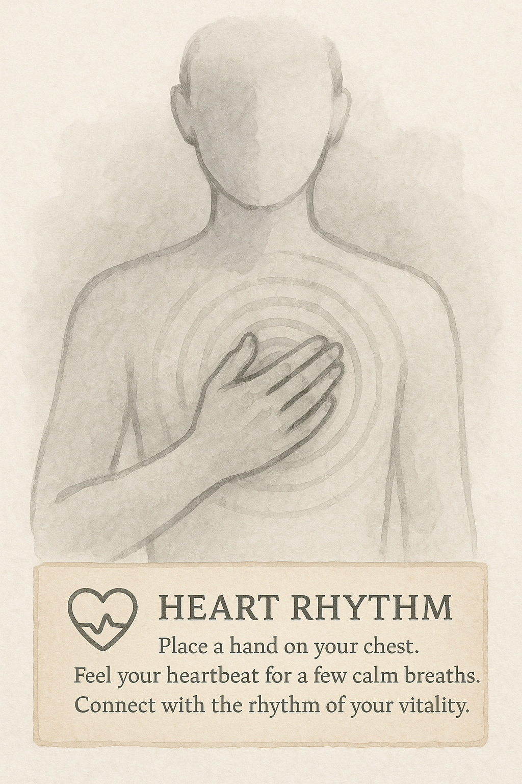 Feel Heartbeat Momentarily Calmly Image