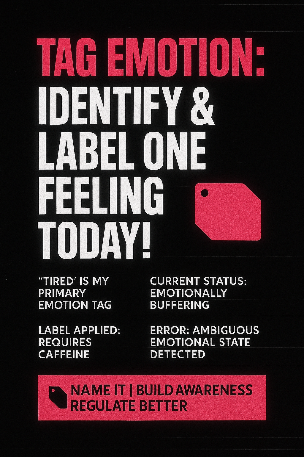 Label One Emotion Felt Image