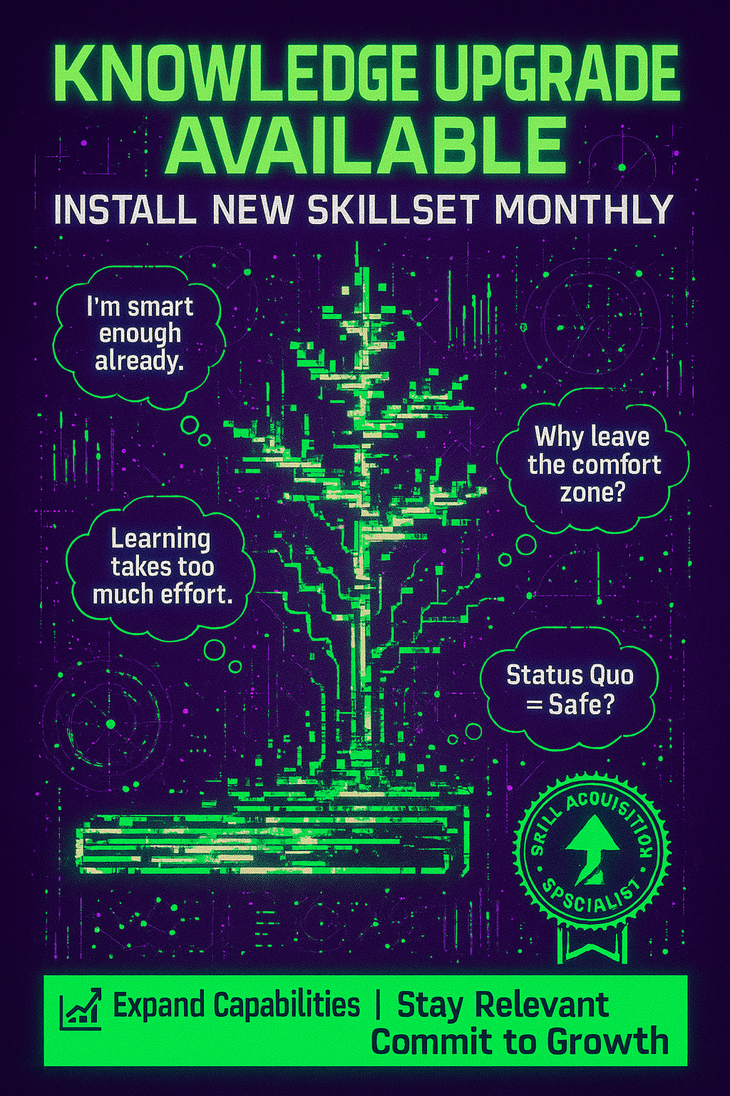 Learn 1 New Skill Concept Monthly Image