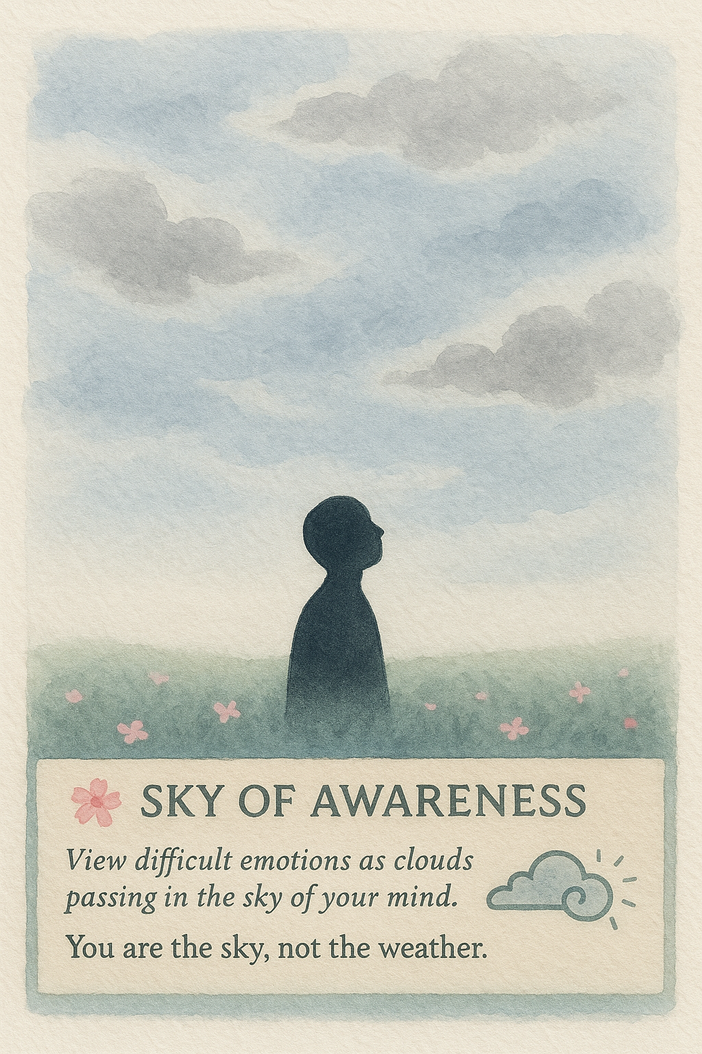 Observe Emotions Like Clouds Image