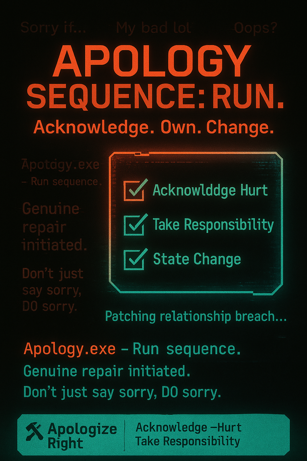 Practice Sincere Apology Steps Image