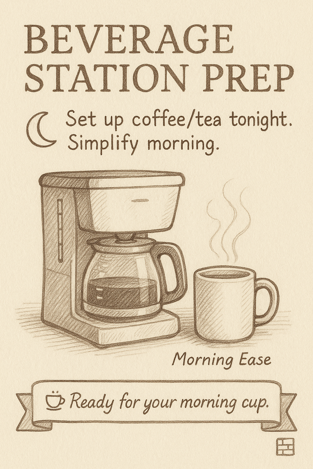 Prep Coffee/Tea Station Night Before Image