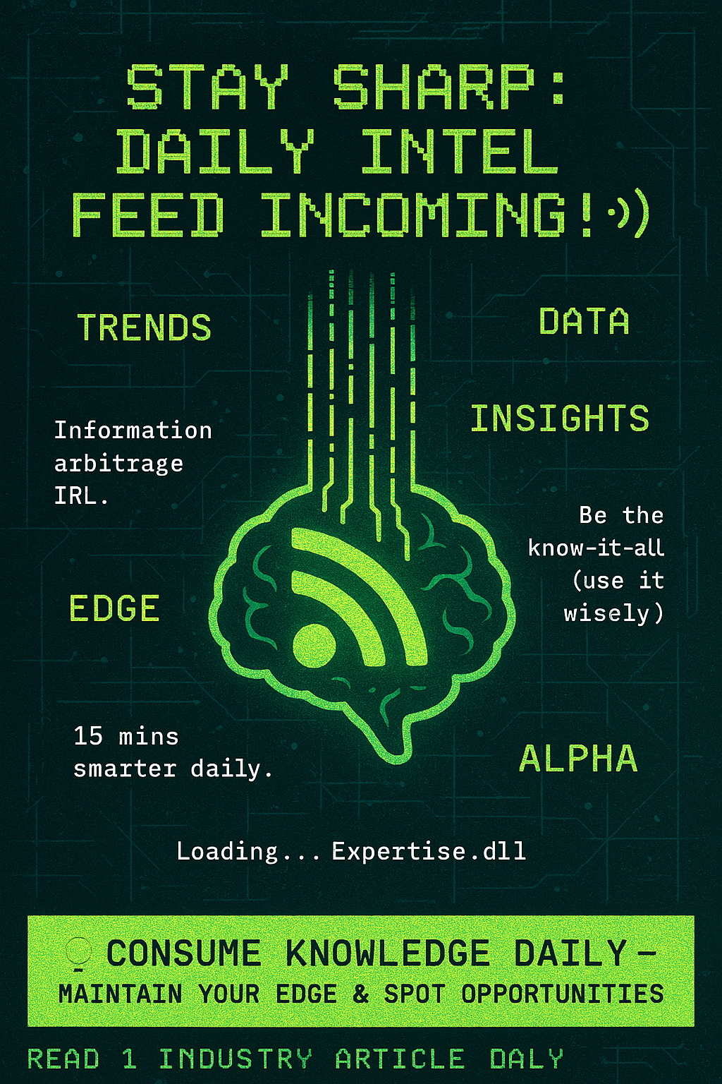 Read 1 Industry Article Daily Image