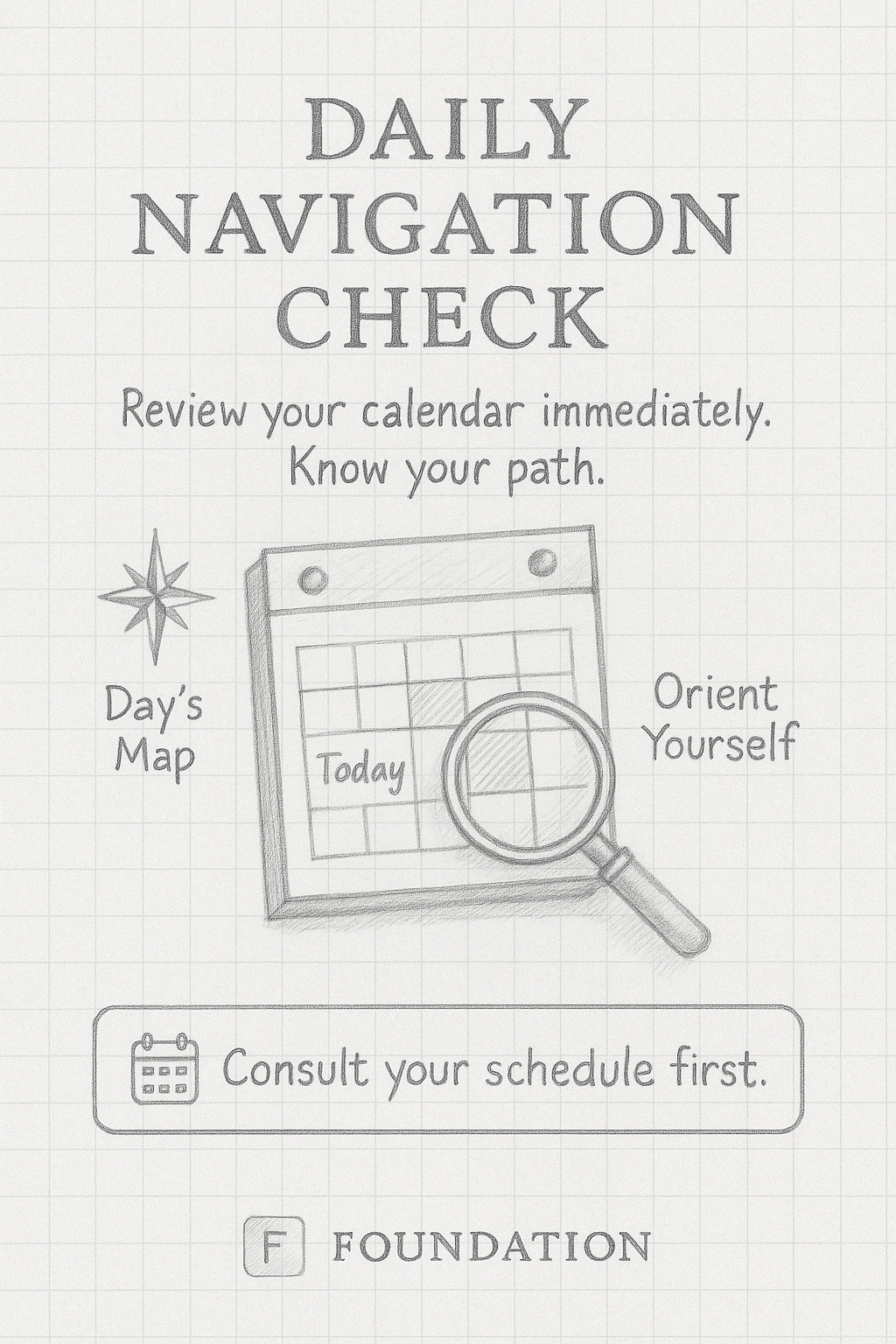 Review Calendar First Thing Image