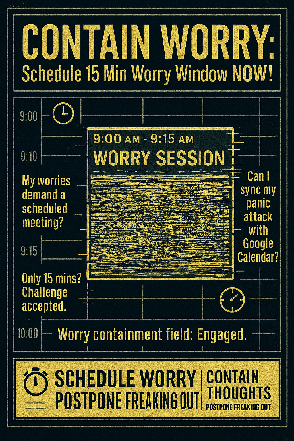 Schedule 15 Min Worry Time Image