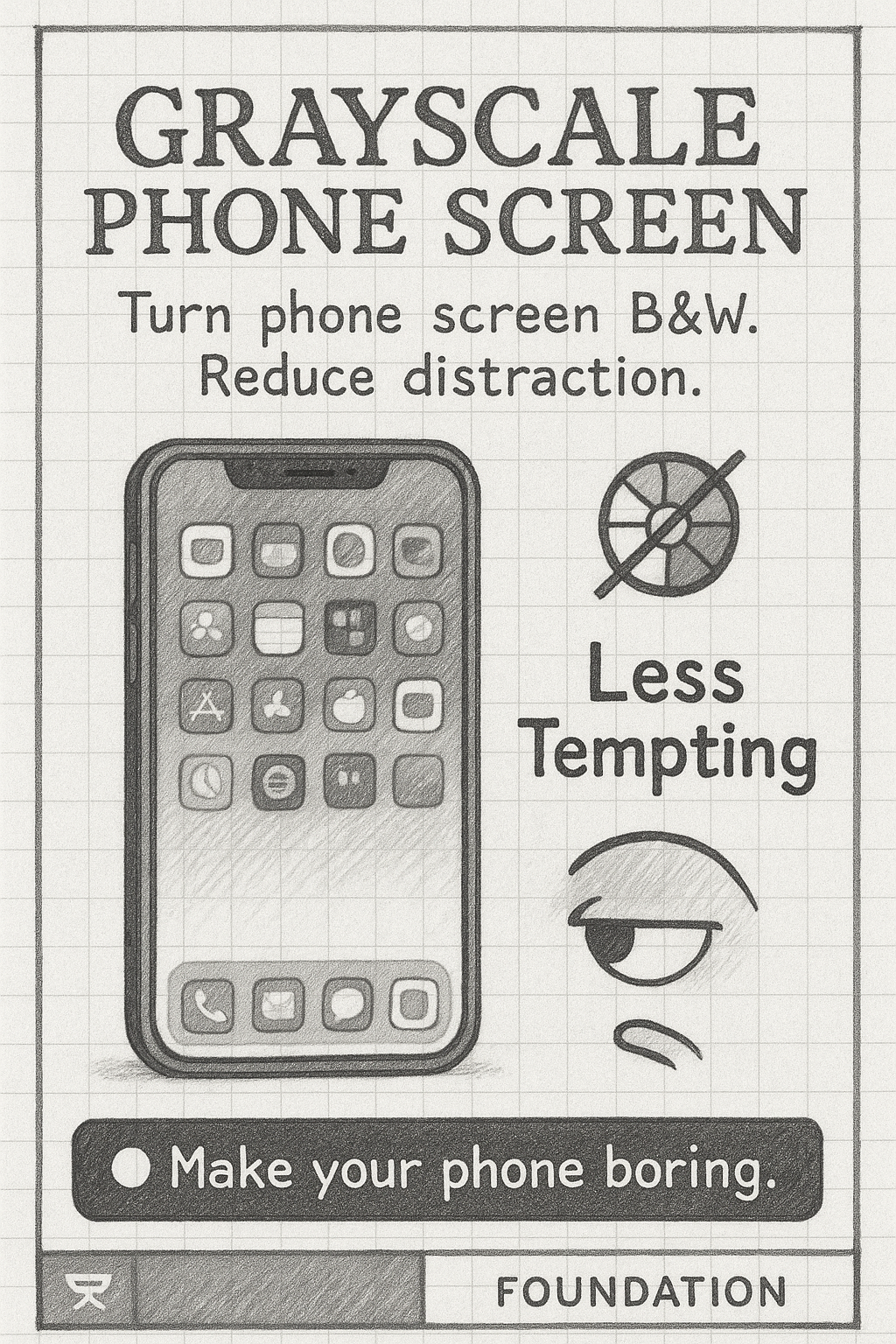 Set Phone To Grayscale Mode Image