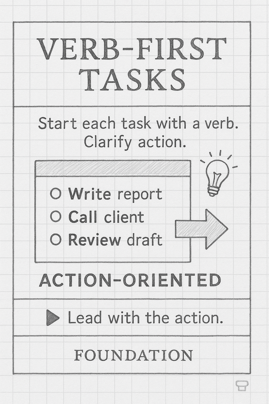 Start With Verb Task List Image