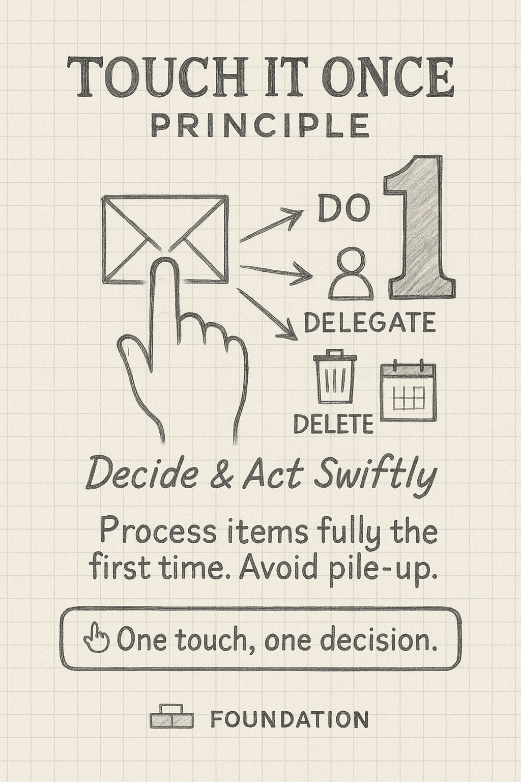 Touch It Once Principle Image