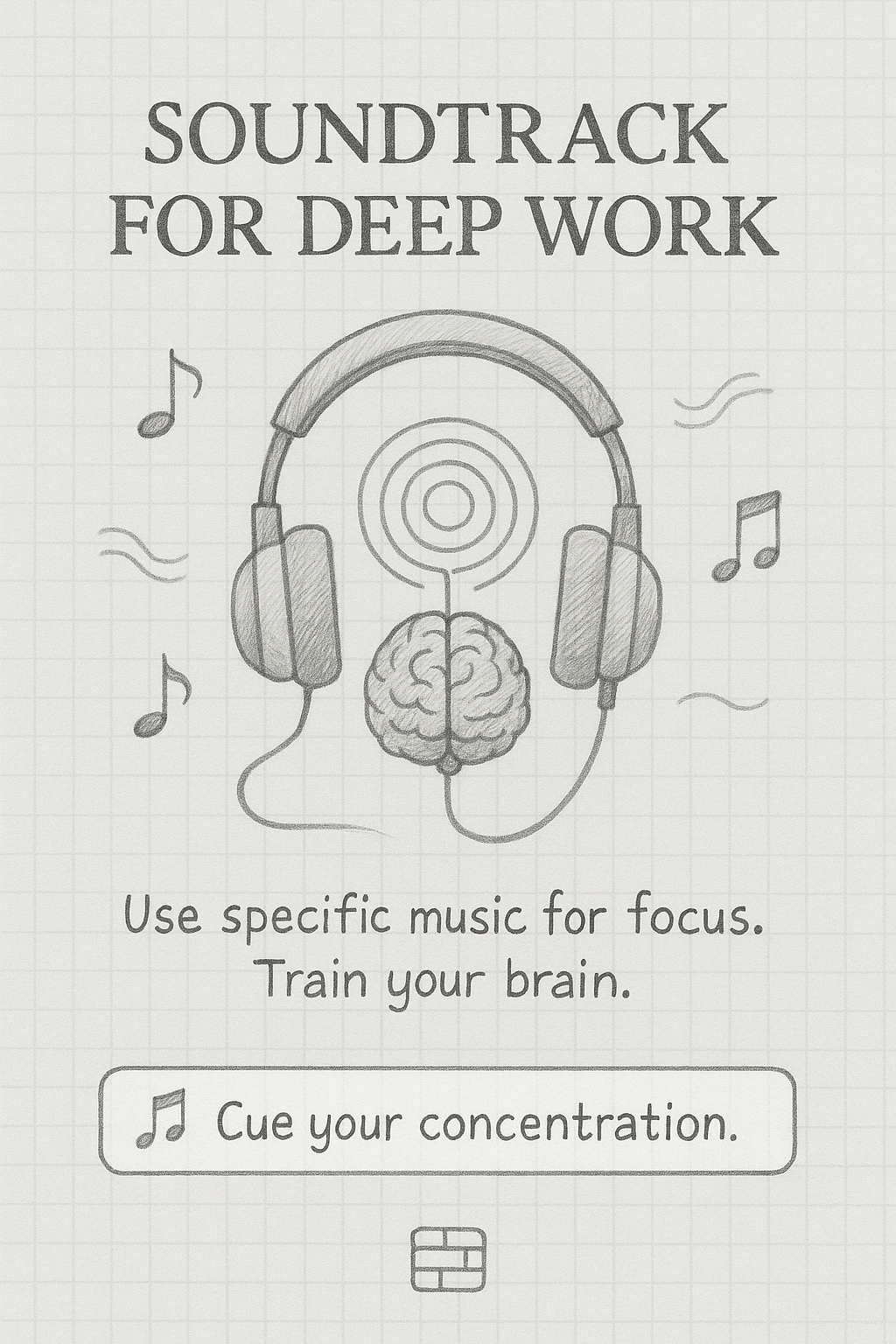 Use Focused Music Playlist Image