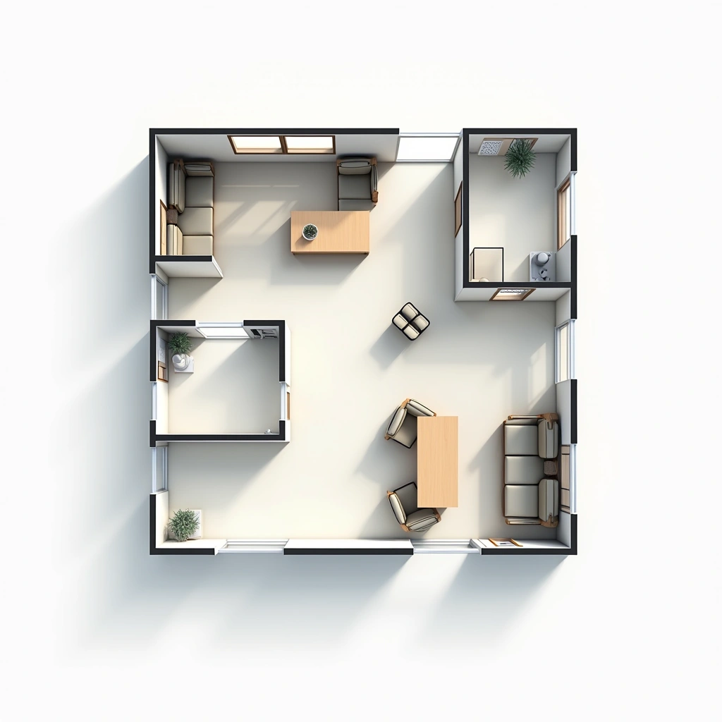 Crowded Office Design Image