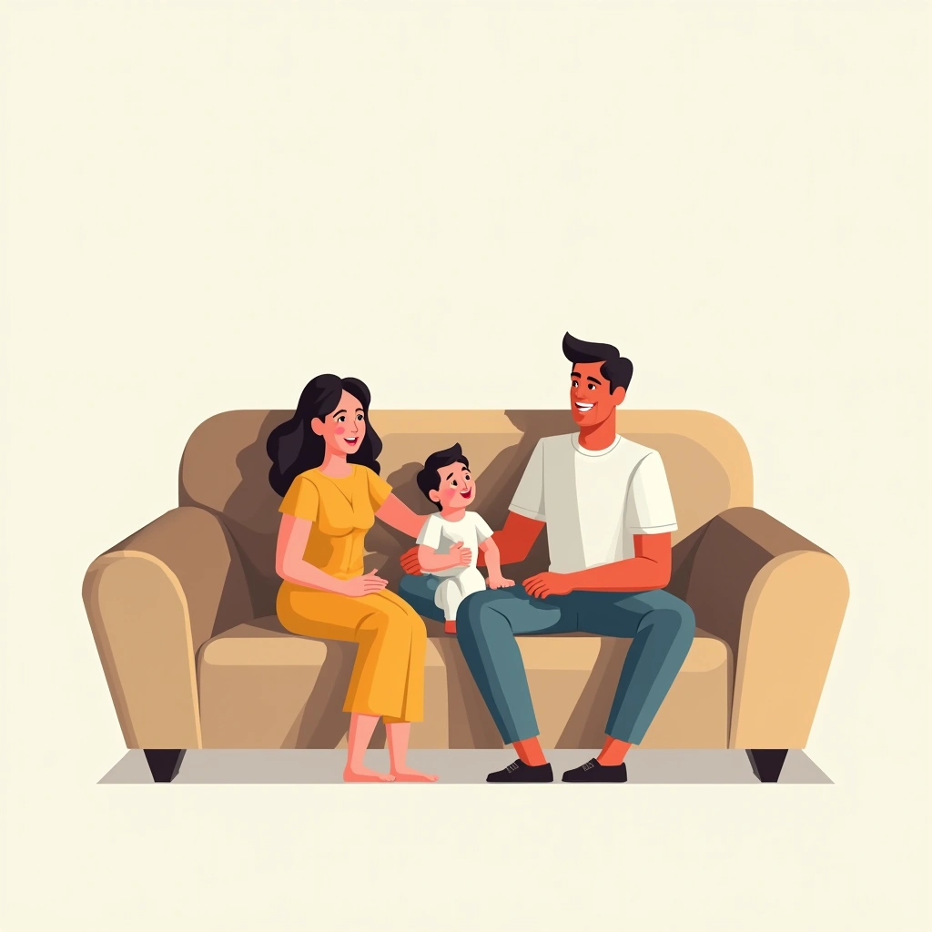 Evening family time Image