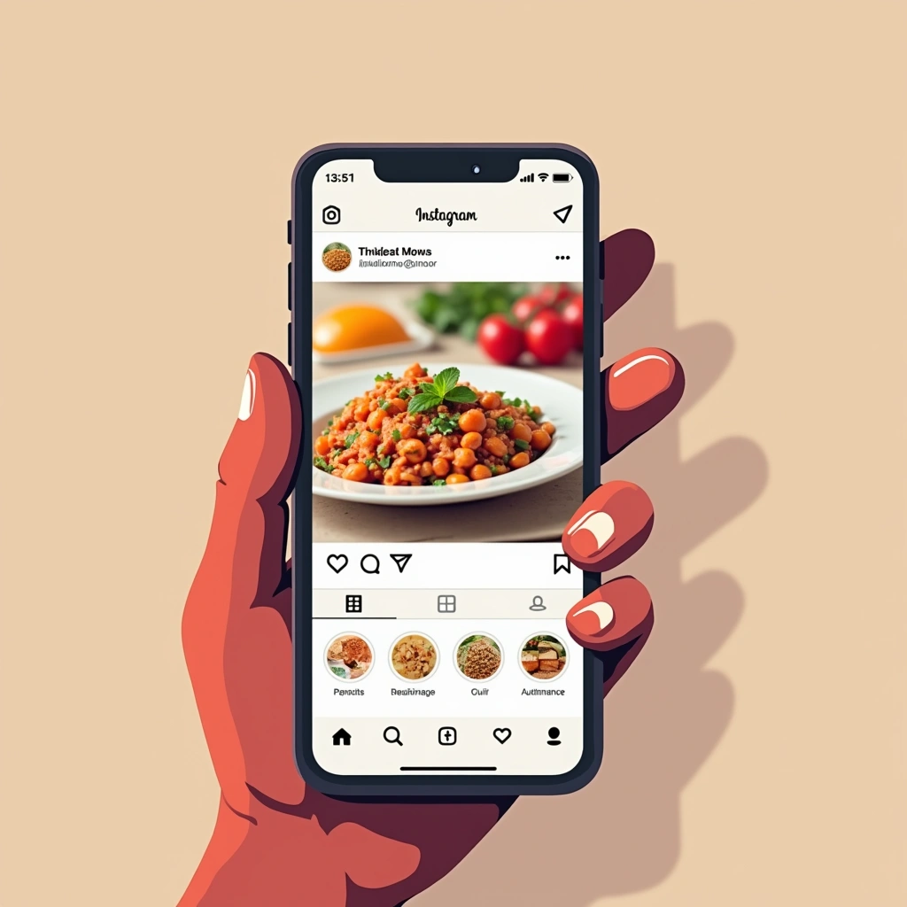 Recipe sourcing from Instagram Image